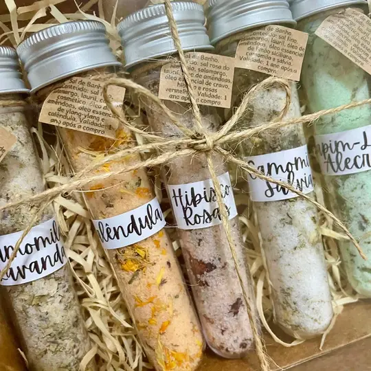 Sels de bain aux fleurs séchées